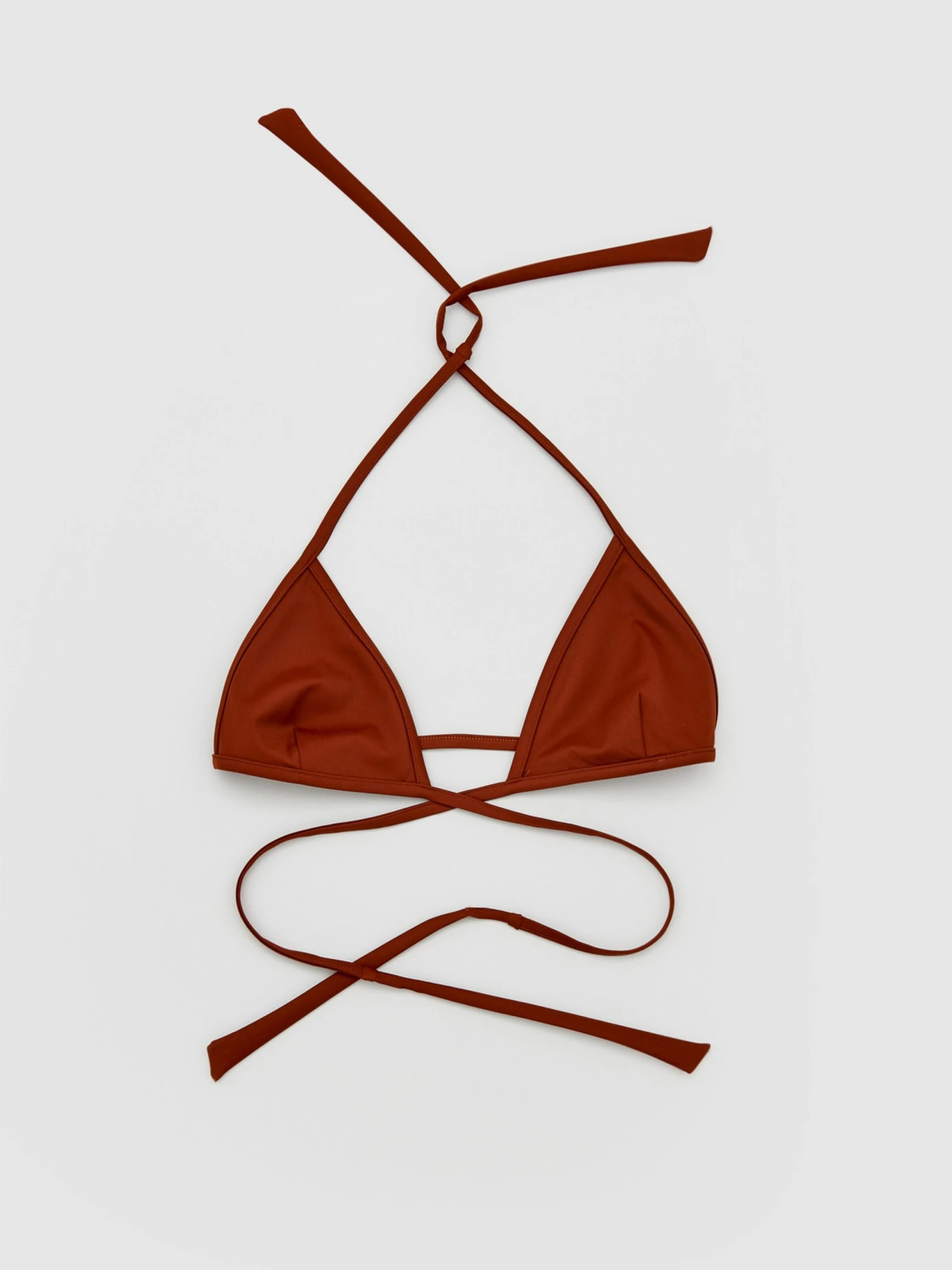 EDITED Triangel Bikini Tops Triangel Bikinitop Elia Dames Roestbruin 4 EDITED Triangel Bikini Tops Triangel Bikinitop Elia Dames Roestbruin - Afbeelding 2