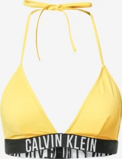 Calvin Klein Swimwear Triangel Bikini Tops Triangel Bikinitop Dames Geel