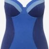 Ulla Popken Corrigerende Badpakken Shaping-badpak Dames Blauw / Navy / Lichtblauw -Sunseeker Winkel 16b950ee65682be85a2010dce173a6f1