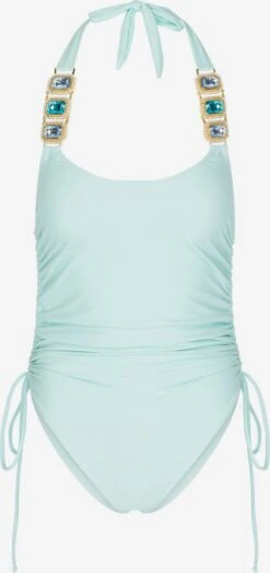 Halter Badpakken Badpak Dames Pastelblauw