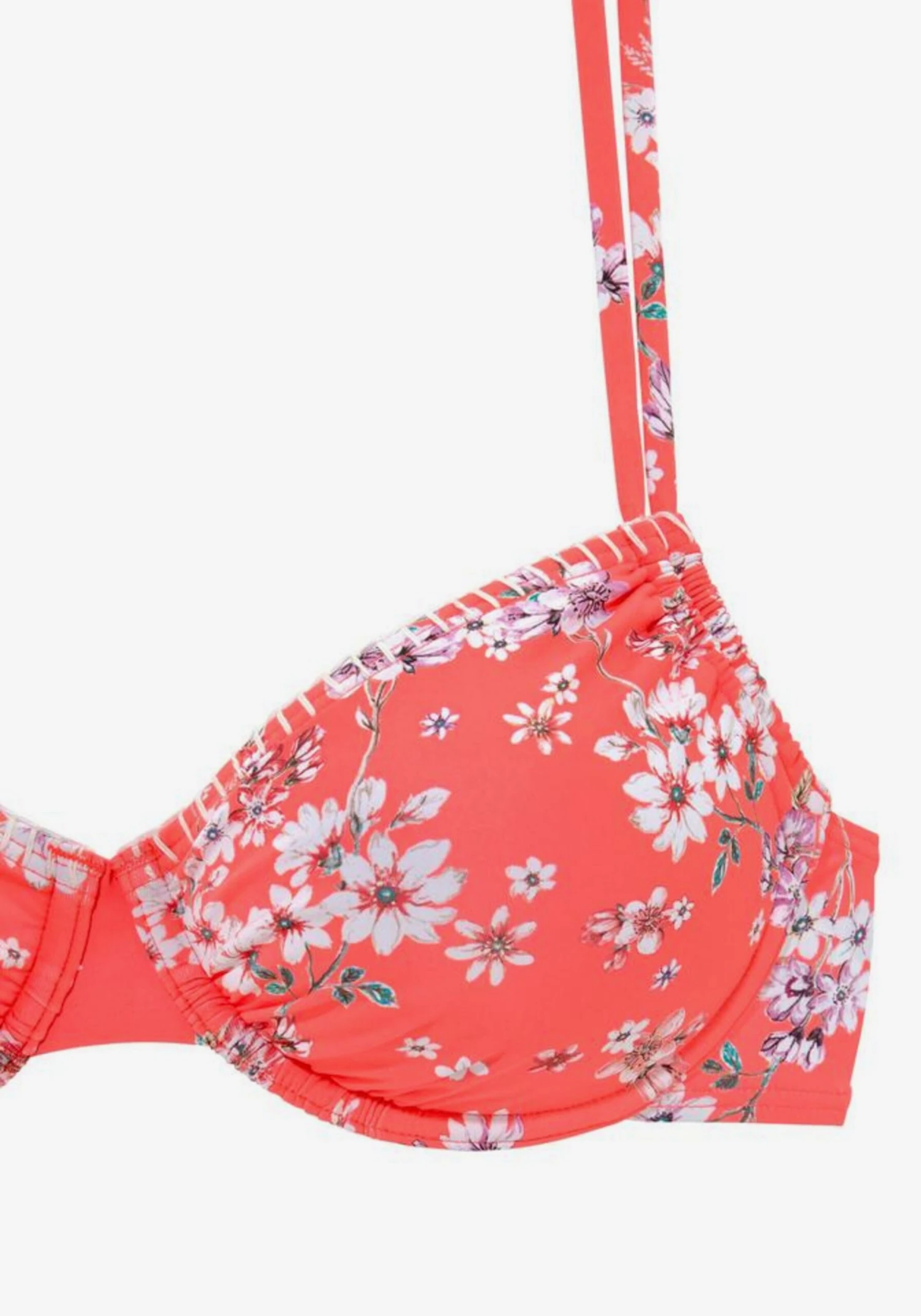 Sunseeker Bikini Tops Met Beugel T-shirt Bh Bikinitop Ditsy Dames Oranjerood 5 Sunseeker Bikini Tops Met Beugel T-shirt Bh Bikinitop Ditsy Dames Oranjerood - Afbeelding 3