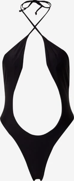 Halter Badpakken Triangel Badpak Dames Zwart