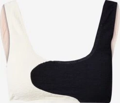 Underprotection Bustier Bikini Tops Bustier Bikinitop YRSA Dames Crème / Zwart