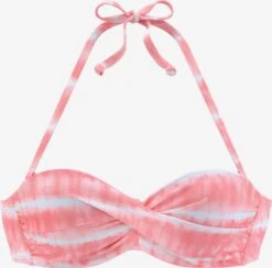 S.Oliver Bandeau Bikini Tops Bandeau Bikinitop Dames Roze Gemêleerd