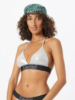 Calvin Klein Swimwear Triangel Bikini Tops Triangel Bikinitop Dames Zilvergrijs -Sunseeker Winkel 3e5f342b3f591a47238b75ea281f9d57