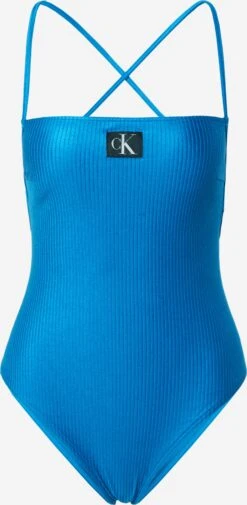 Calvin Klein Swimwear Grote Cups Badpak Dames Hemelsblauw
