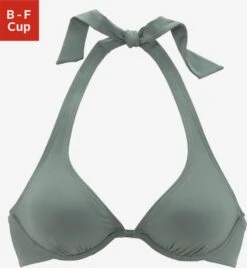 Bench Bikini Tops Met Beugel Push-up Bikinitop Perfect Dames Olijfgroen