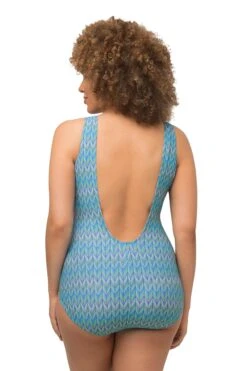 Ulla Popken Grote Cups Bustier Badpak Dames Blauw -Sunseeker Winkel 4f6eb8081dd7342724f41480d25a76ca