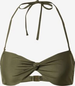 Grote Cups T-shirt Bh Bikinitop Madlen Dames Kaki