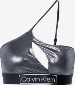 Calvin Klein Swimwear Bustier Bikini Tops Bustier Bikinitop Dames Zilver