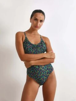 Scalpers Grote Cups Badpak Dames Riet / Donkergroen -Sunseeker Winkel 7515b5e86a163ba5e42fb5fea3b0b4f4