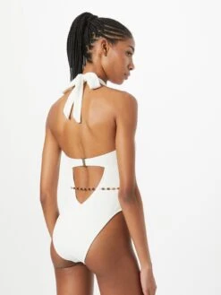 RIVER ISLAND Halter Badpakken High Neck Badpak Dames Crème -Sunseeker Winkel 7c7d0568f2736788c0abdca6da8428f8