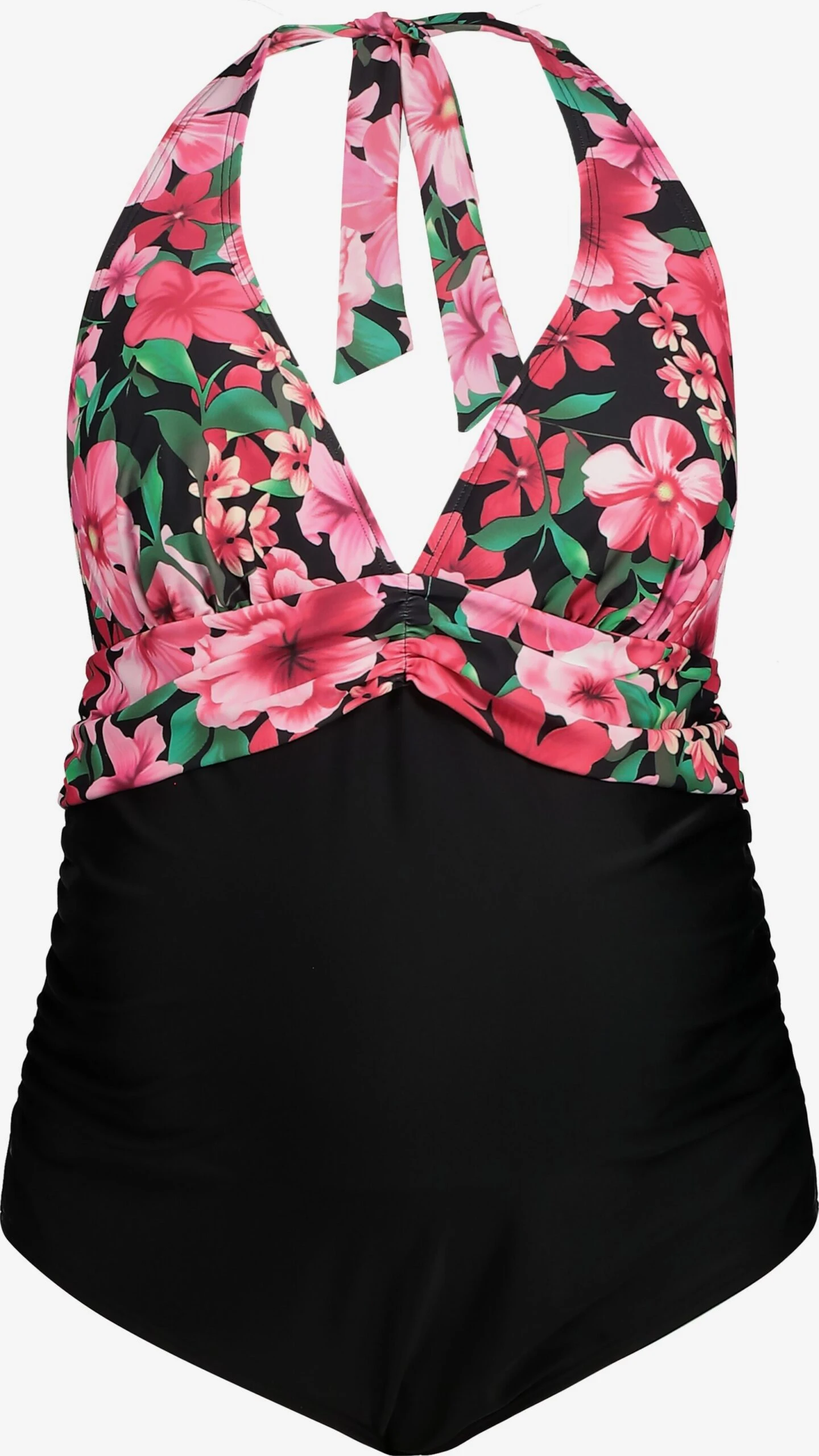 Ulla Popken Halter Badpakken Badpak Dames Gemengde Kleuren / Zwart 3 Ulla Popken Halter Badpakken Badpak Dames Gemengde Kleuren / Zwart