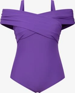 Ulla Popken Grote Cups Badpak Dames Lila