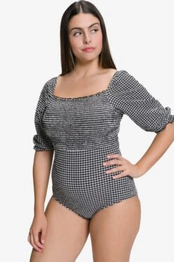 Ulla Popken Grote Cups Badpak Dames Zwart / Wit -Sunseeker Winkel 9995fced46b5a38081fe7cdd05c8b7d1