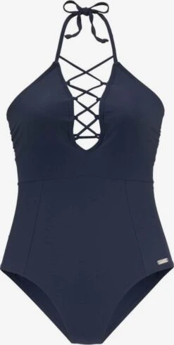 VENICE BEACH Halter Badpakken Triangel Badpak Dames Navy