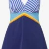 Ulla Popken Grote Cups Bustier Badpakjurk Dames Blauw Gemêleerd -Sunseeker Winkel a530dd565767e472acf1c216847dfc62