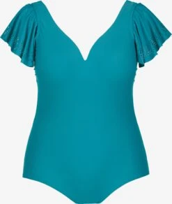 Ulla Popken Grote Cups Badpak Dames Blauw