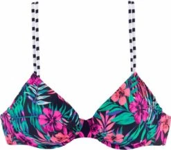 VENICE BEACH Bikini Tops Met Beugel Push-up Bikinitop Summer Dames Navy