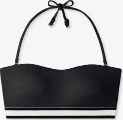 Schiesser Bandeau Bikini Tops Bandeau Bikinitop Aqua Californian Dream Dames Zwart