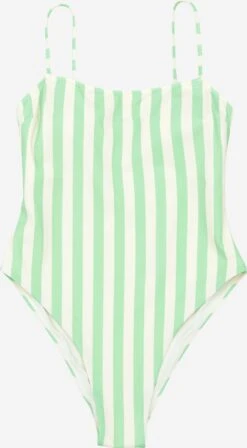 EDITED Grote Cups Bustier Badpak Naruco Dames Lichtgroen / Wit