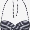 S.Oliver Bandeau Bikini Tops Bandeau Bikinitop Hill Dames Zwart / Wit