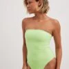 NA-KD Bandeau Badpakken Bandeau Badpak Dames Lichtgroen -Sunseeker Winkel c354d8292b894e7bc688d9df8e557a5c