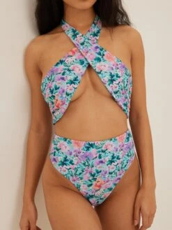 NA-KD Halter Badpakken Badpak Dames Aqua / Hemelsblauw -Sunseeker Winkel c6a94c85956c7fc88b86aa739993a42b