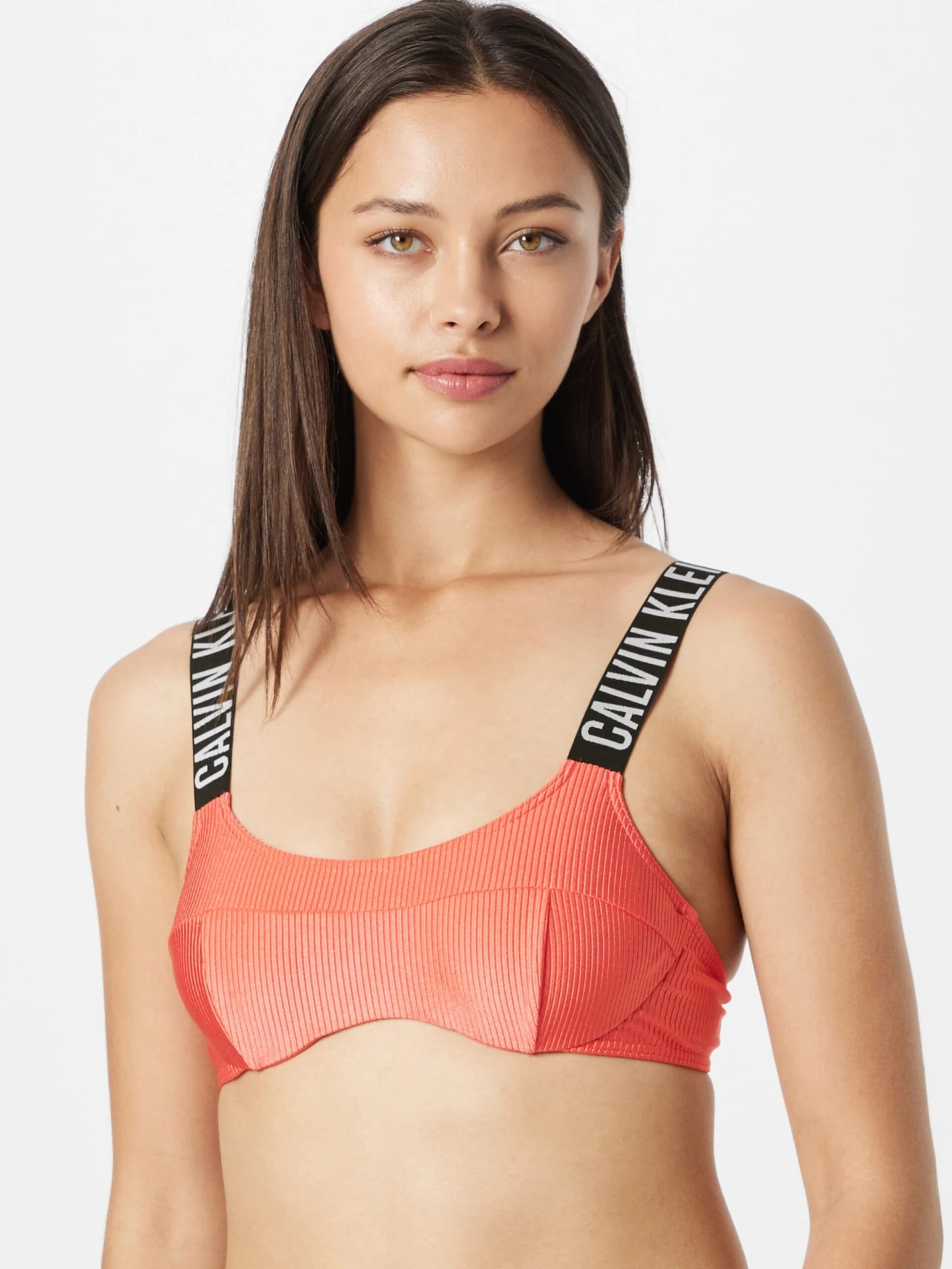 Calvin Klein Swimwear Bustier Bikini Tops Bustier Bikinitop Dames Koraal 4 Calvin Klein Swimwear Bustier Bikini Tops Bustier Bikinitop Dames Koraal - Afbeelding 2