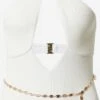 RIVER ISLAND Halter Badpakken High Neck Badpak Dames Crème -Sunseeker Winkel caef3381ffcf9b07d8a515ffee1e810f