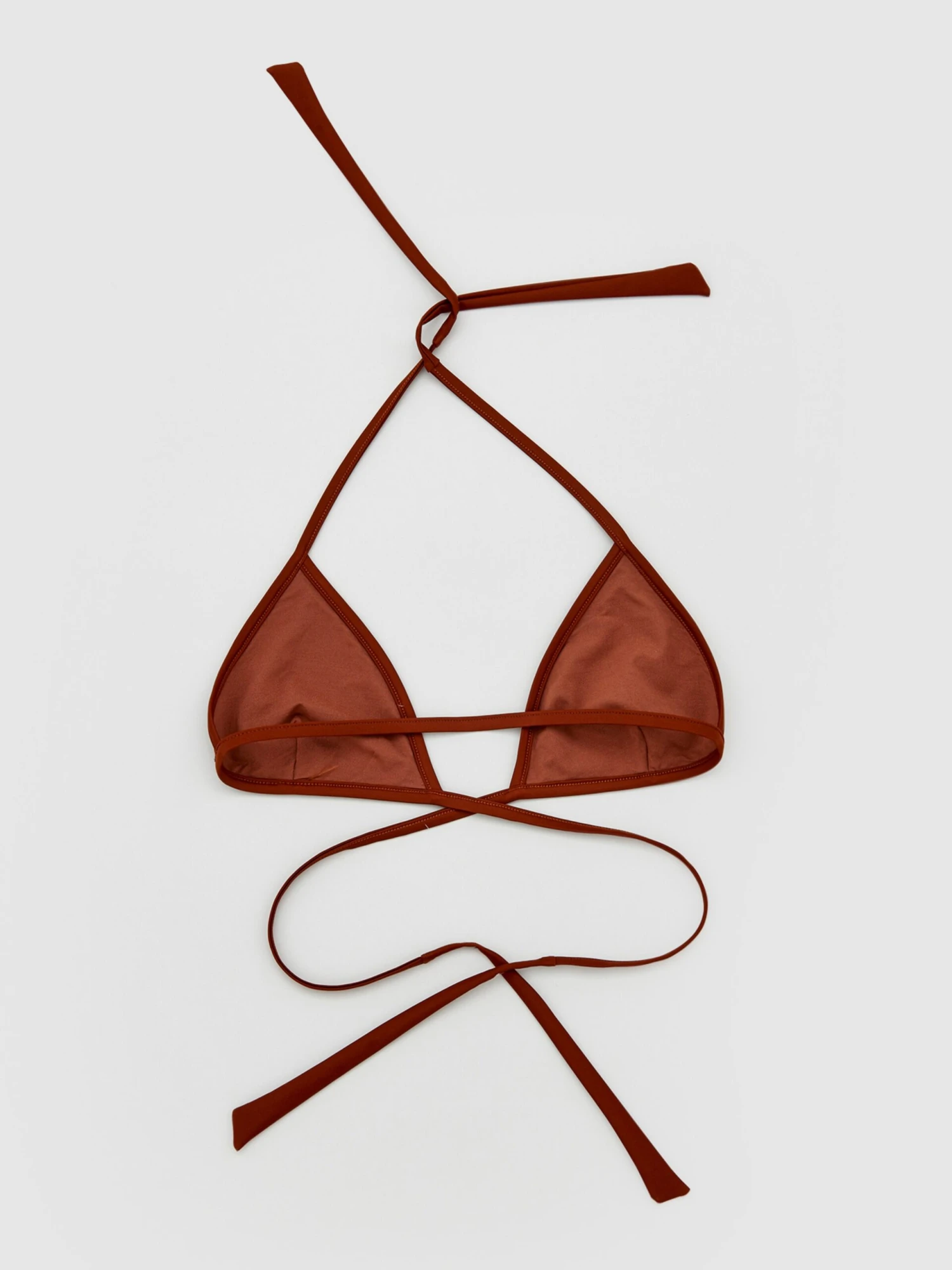 EDITED Triangel Bikini Tops Triangel Bikinitop Elia Dames Roestbruin 6 EDITED Triangel Bikini Tops Triangel Bikinitop Elia Dames Roestbruin - Afbeelding 4