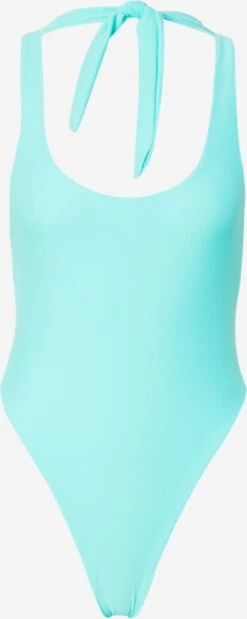 Halter Badpakken Bustier Badpak Dames Aqua
