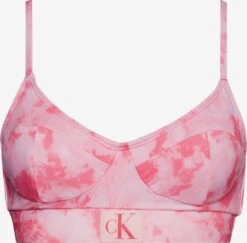Calvin Klein Swimwear Bustier Bikini Tops Bustier Bikinitop Authentic Dames Roze Gemêleerd