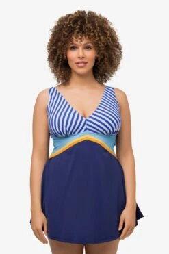 Ulla Popken Grote Cups Bustier Badpakjurk Dames Blauw Gemêleerd -Sunseeker Winkel deac6ad345ccde5ac4120e5b1a129e95
