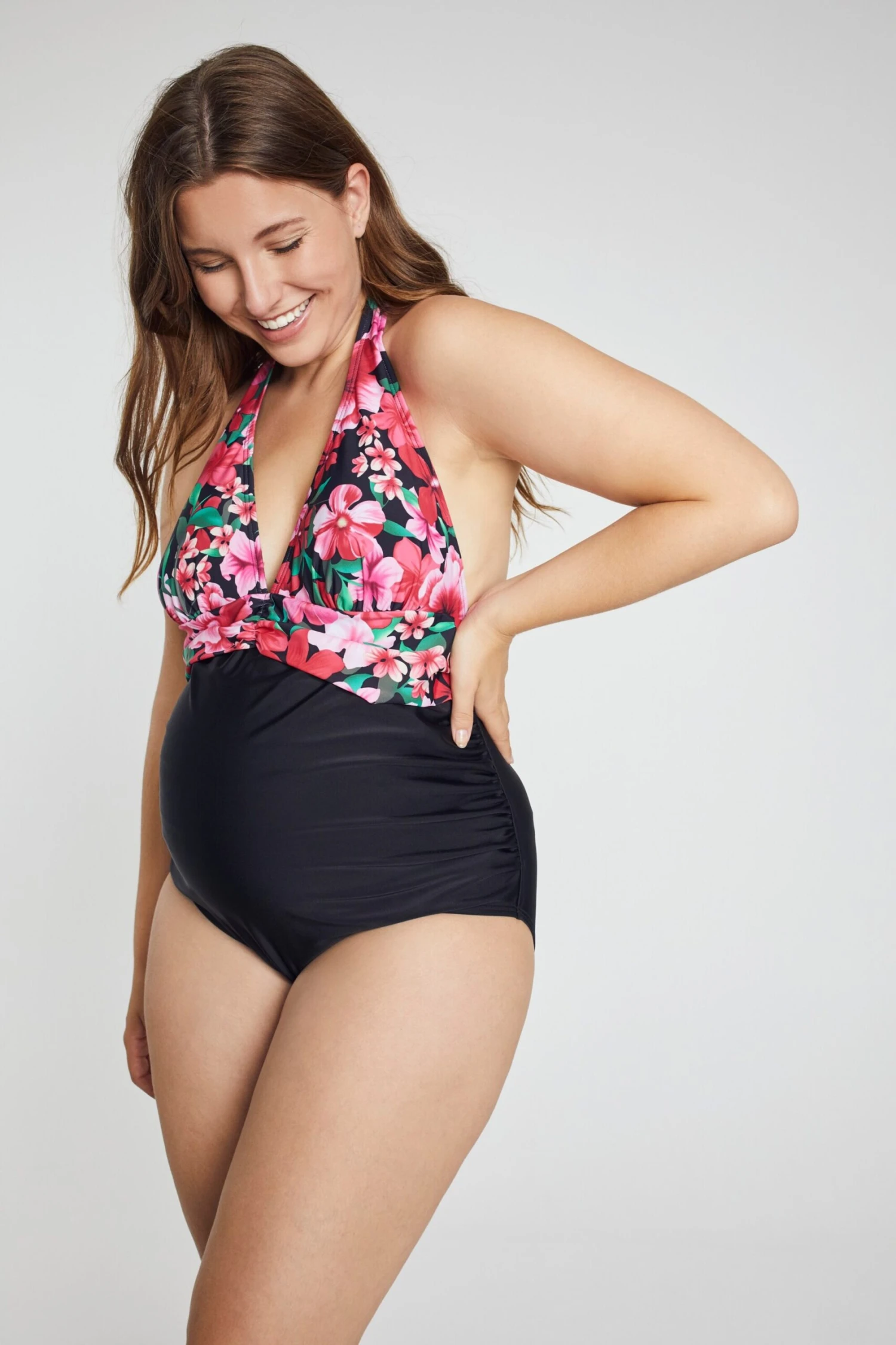 Ulla Popken Halter Badpakken Badpak Dames Gemengde Kleuren / Zwart 5 Ulla Popken Halter Badpakken Badpak Dames Gemengde Kleuren / Zwart - Afbeelding 3