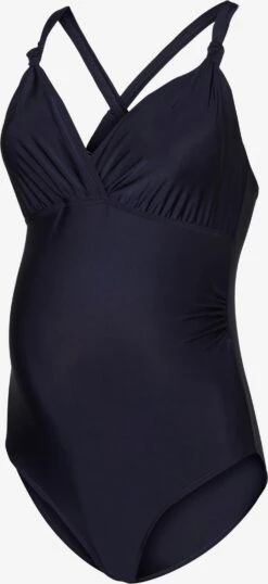 Mamalicious Badpakken Zonder Beugel Triangel Badpak NUGGA Dames Nachtblauw