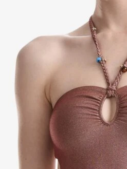 Wolford Halter Badpakken Badpak Disco One Piece Dames Brons -Sunseeker Winkel f0d9a399ed2b1f90eccbbea493f1c9bb